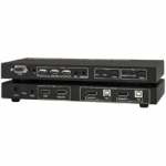 USB DisplayPort KVM 2-Port Switcher System